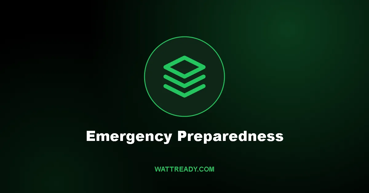Emergency Preparedness & Power Outage Survival