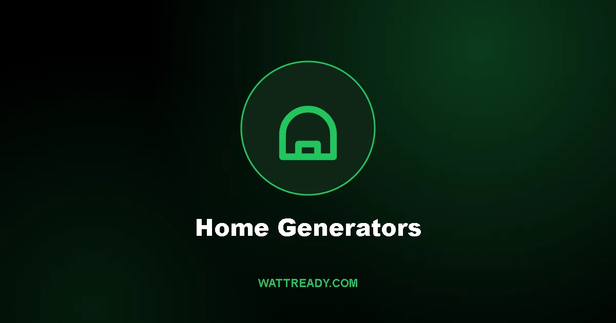 Home Standby & Whole-House Generators