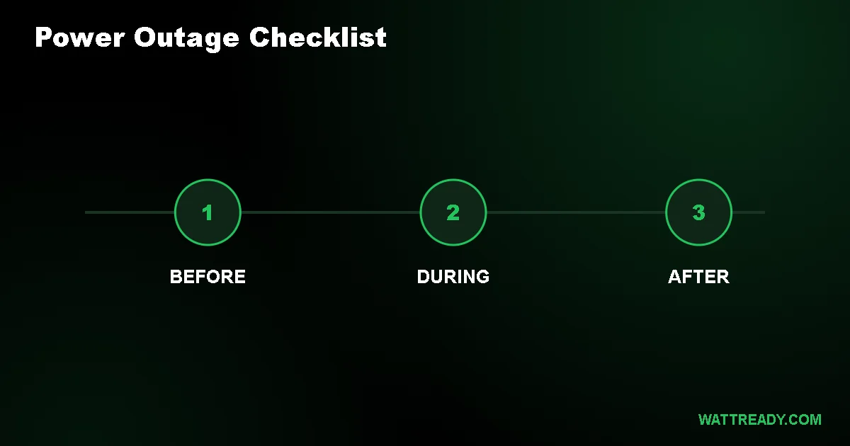 Power Outage Checklist: What to Do Before, During, and After