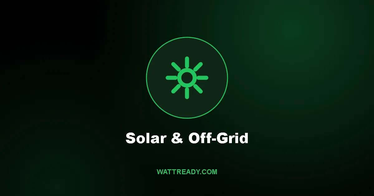 Solar Panels & Off-Grid / DIY Solar