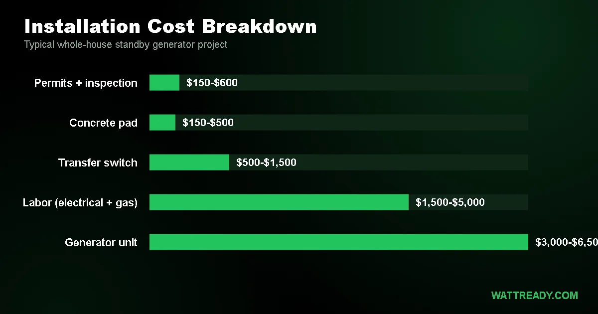How Much Does It Cost to Install a Whole-House Generator?