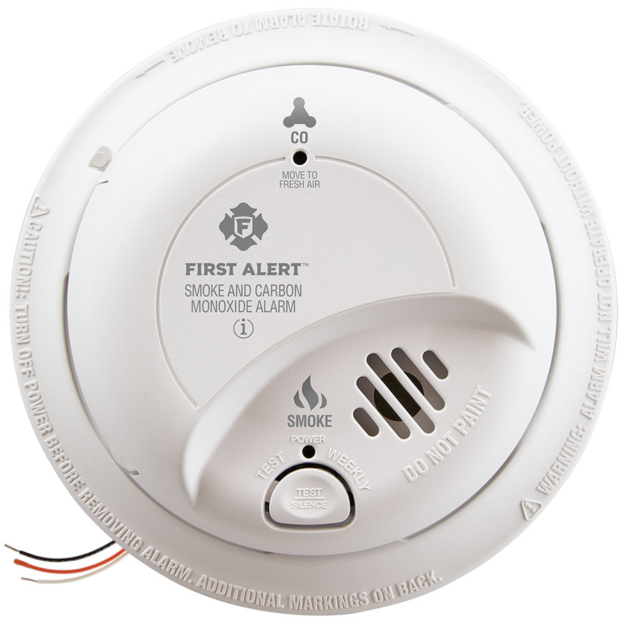 First Alert hardwired smoke and carbon monoxide alarm