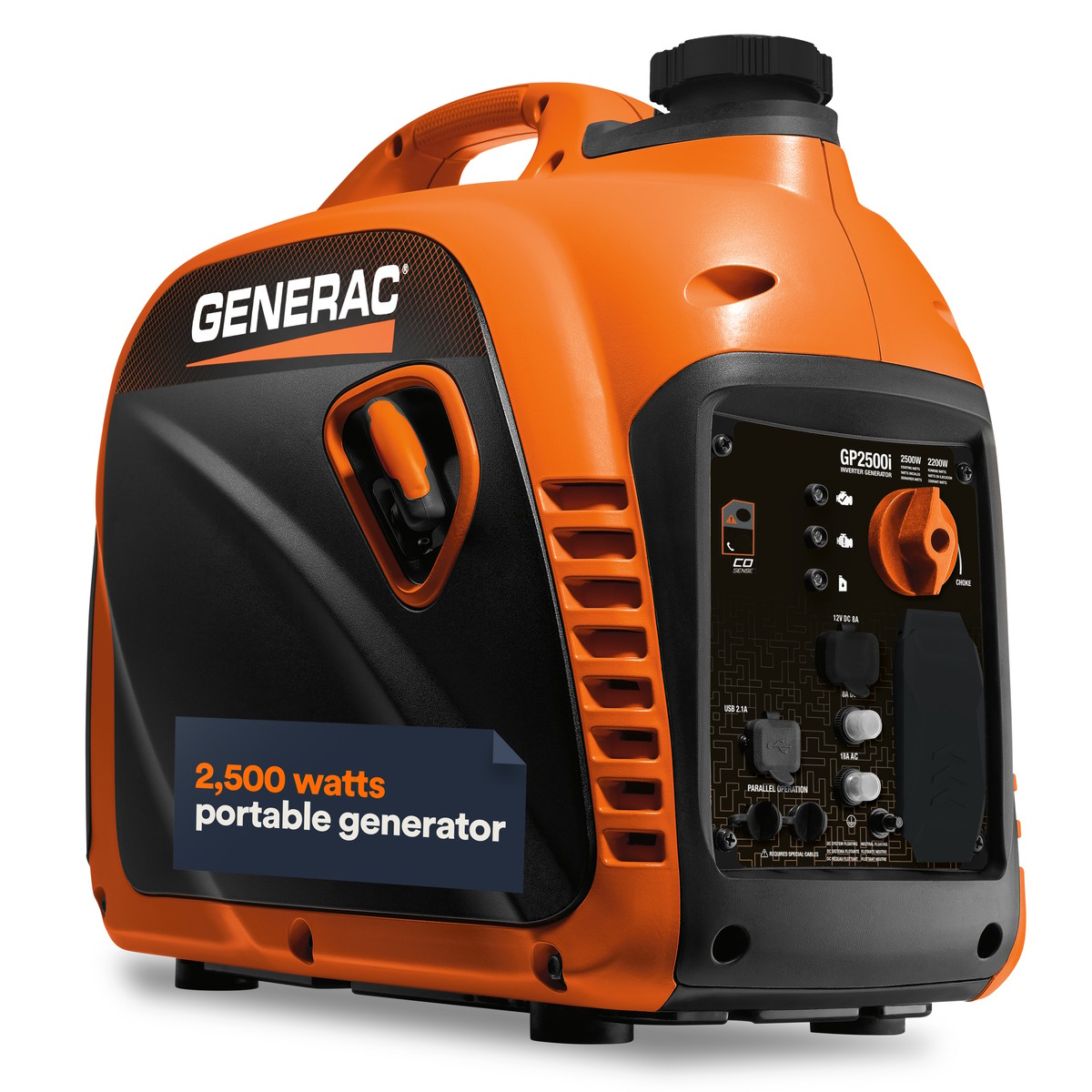 Portable gas generator, has ongoing fuel and maintenance costs