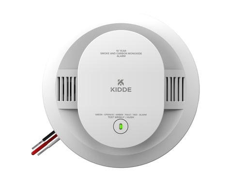 Kidde 30CUA10-V Smoke + CO Alarm, Hardwired with 10-Year Backup Battery & Voice Alerts