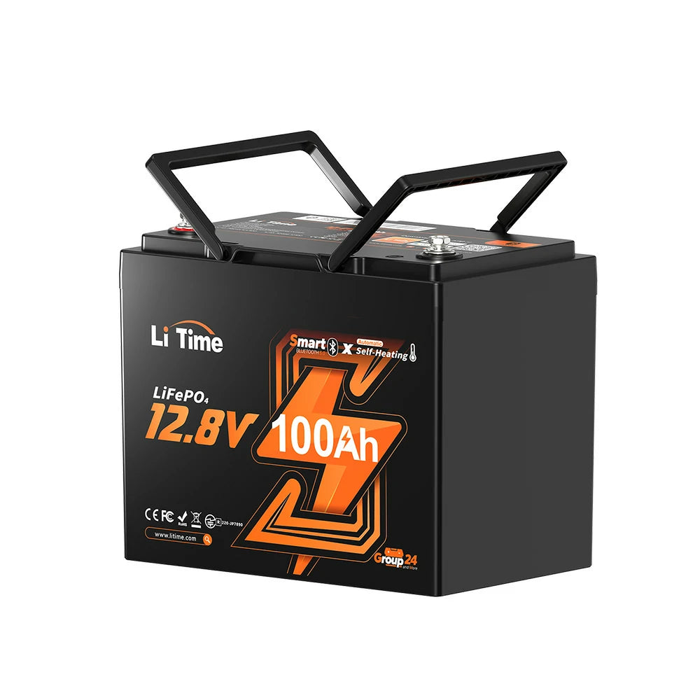 Self-heating LiFePO4 battery for cold weather charging