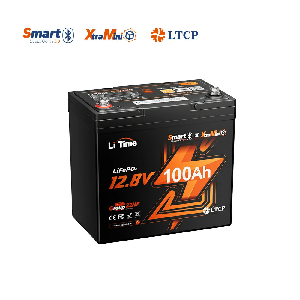 LiTime 12V 100Ah Xtra-Mini LiFePO4 Battery