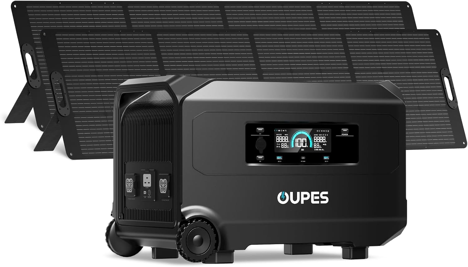 OUPES Guardian 6000 V2 Solar Generator Kit (2x 240W Panels)