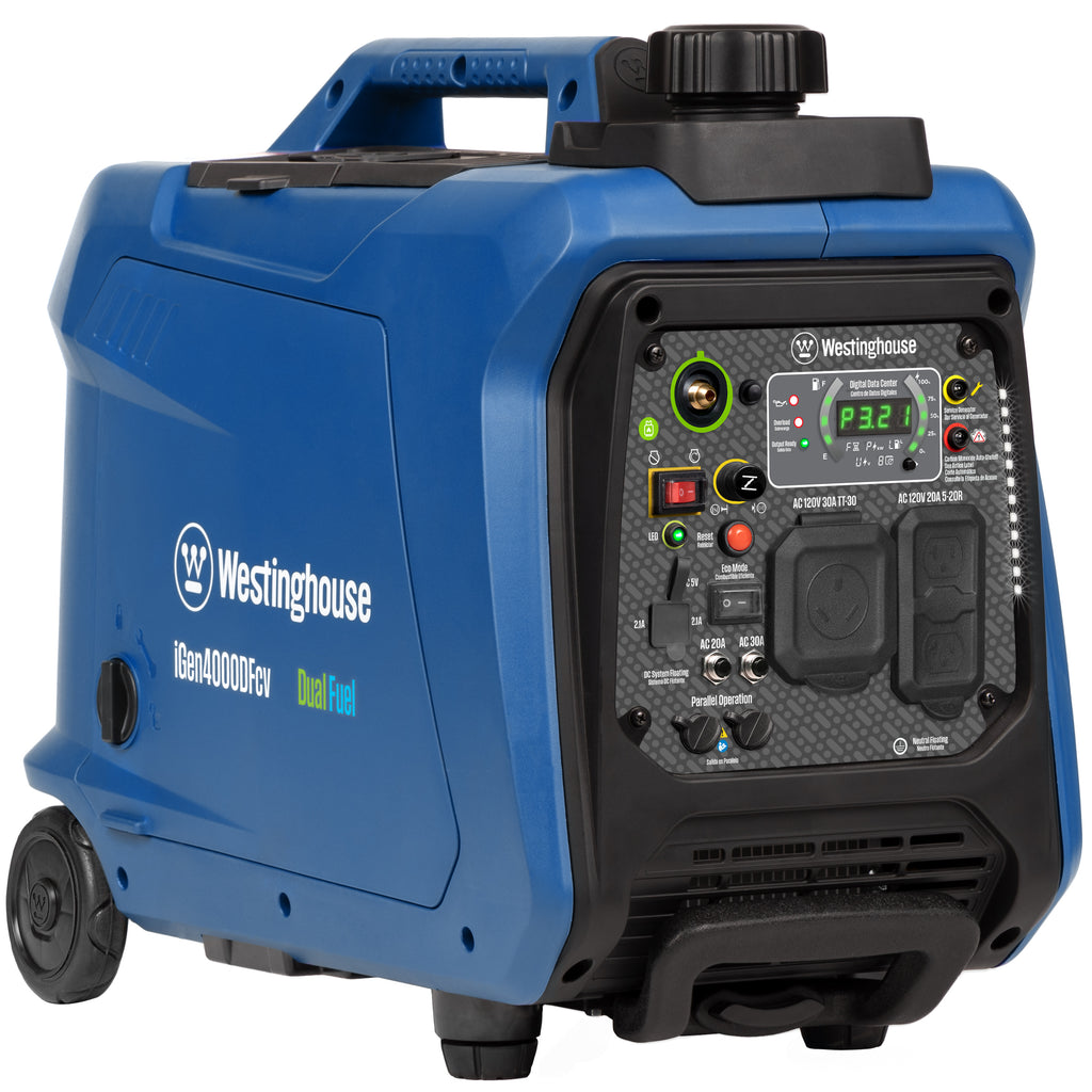 Westinghouse iGen4000DFcv dual fuel inverter generator